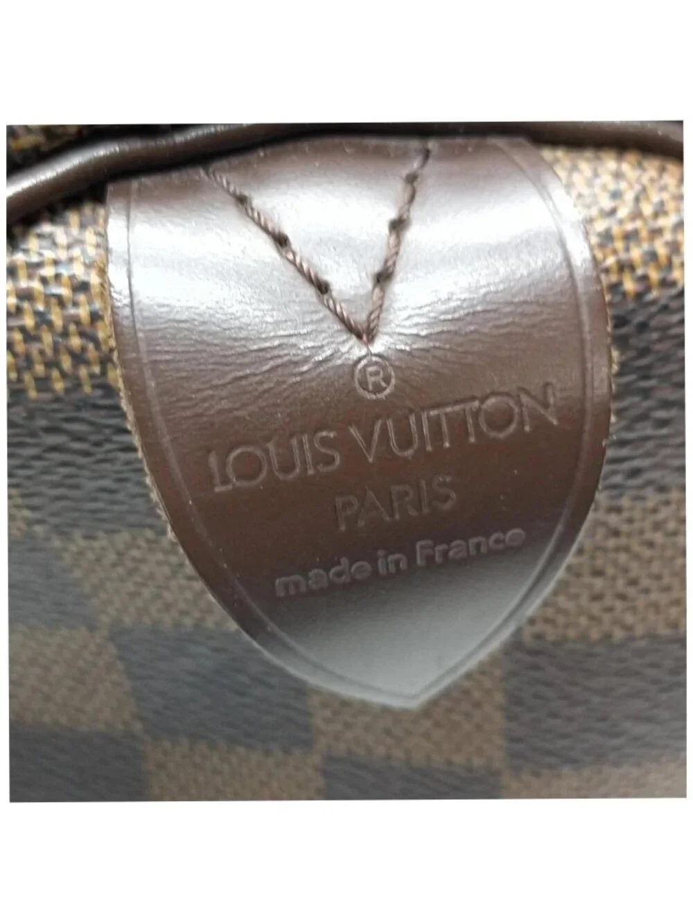 Authentic Louis Vuitton Speedy 35 Damier Ebene Handbag